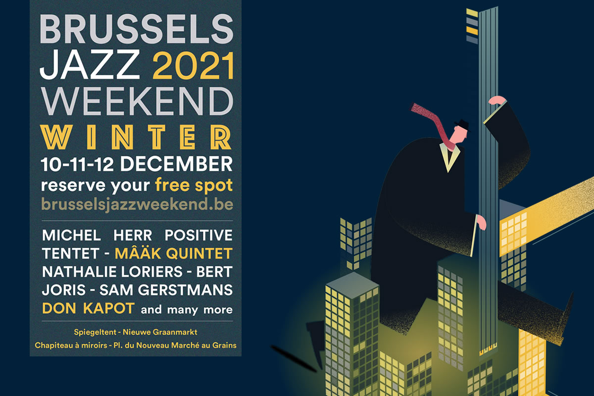 Première édition d'hiver du Brussels Jazz Weekend sous le légendaire chapiteau à miroirs "Salon Perdu"